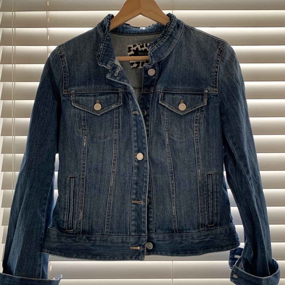White House Black Market Jean Jacket, Sz S